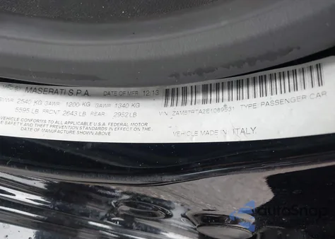 2014 Maserati Ghibli S Q4 z USA, uszkodzony, nr VIN ZAM57RTA2E1089531